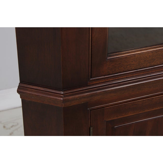 Stickley Chippendale Mahogany Corner China Cabinet For Sale - Image 10 of 16
