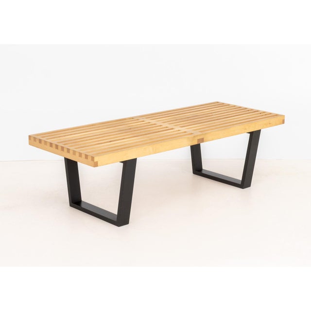 George Nelson for Herman Miller Slat Bench For Sale - Image 9 of 10
