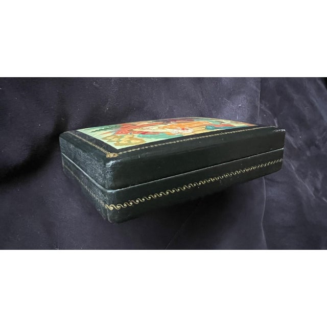 Lacquered Box Snow-White Fairy Tale, Signed For Sale - Image 13 of 15