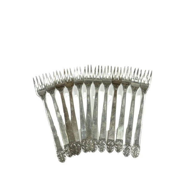 Set of 105 Sterling Silverware "Northern Lights" Set by International Silverware, 1940s For Sale - Image 9 of 12