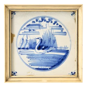 Antique Dutch Delft Tile, 1700s