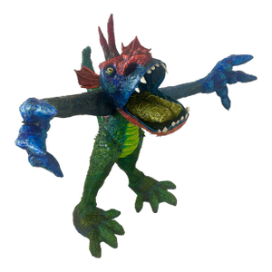 Whimsical Paper Mache' Dragon Sculpture by Artist James C. Osterberg