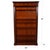 A superb quality inlaid mahogany bookcase from Niagara Furniture with bellflower and satinwood inlay decorative details....