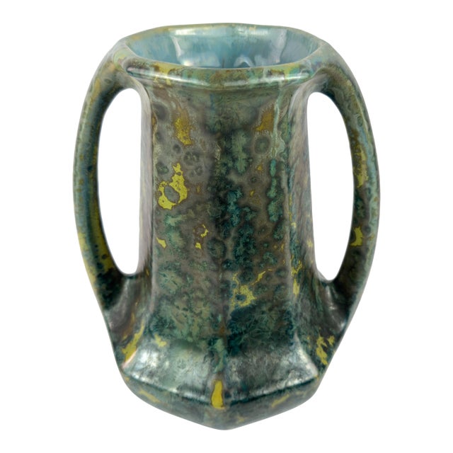 Large Art Deco Crystalline Glaze Stoneware Vase by Pierrefonds, France, C. 1925–1935 For Sale