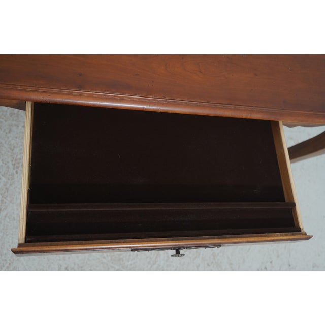 1980s Century Country French Writing Desk W. Drawer For Sale - Image 5 of 18