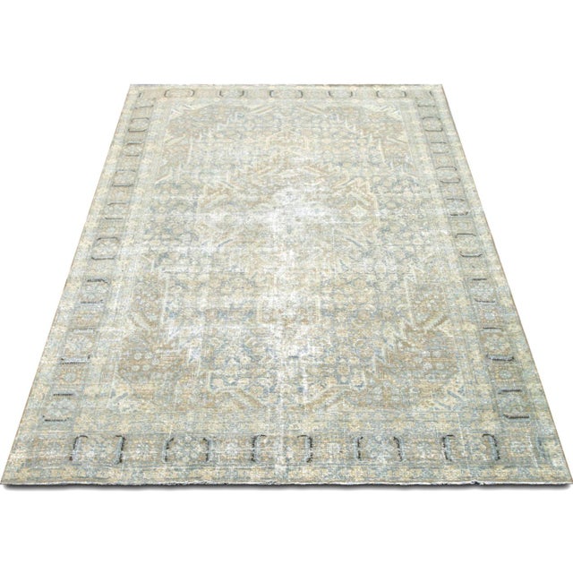 1940s 1940s Persian Tabriz Rug For Sale - Image 5 of 6