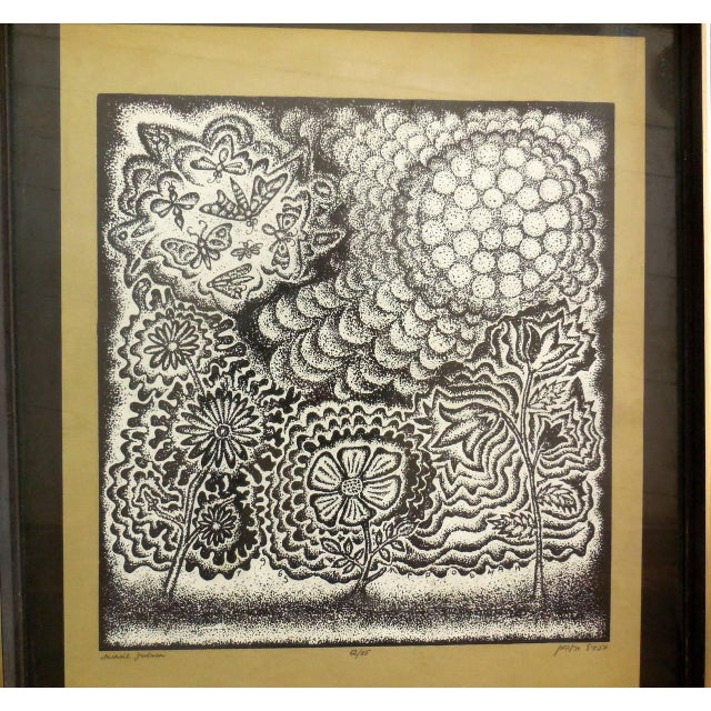 Michail Grobman, Flora and Fauna Silkscreen For Sale