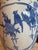 Ceramic Blue and White Chinoiserie Tall Vase For Sale - Image 7 of 9