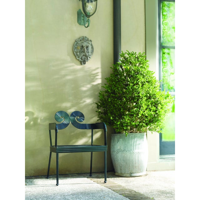 Traditional Thomas O'Brien for Century Furniture Augustine Metal Outdoor Garden Chair For Sale - Image 3 of 3