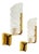 Brass and Glass Wall Lamps by Carl Fagerlund for Orrefors, 1970s, Set of 2 For Sale