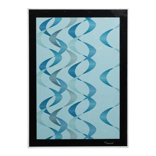 20th Century Belgian Artwork With Metal Frame By Rene Berdal For Sale