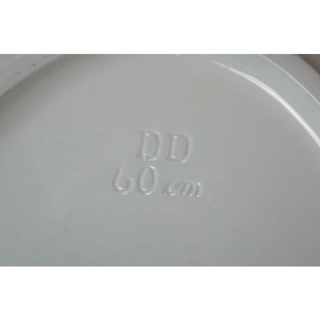 Arabia Vintage Arabia Finland White Ceramic Oval Thanksgiving Turkey Serving Platter For Sale - Image 4 of 11