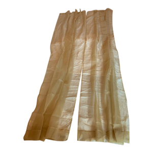 Pair of Restoration Hardware 100% Sheer Silk Drapery Panels