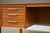 Brown Mid 20th Century Refinished Danish Modern Teak Desk For Sale - Image 8 of 10