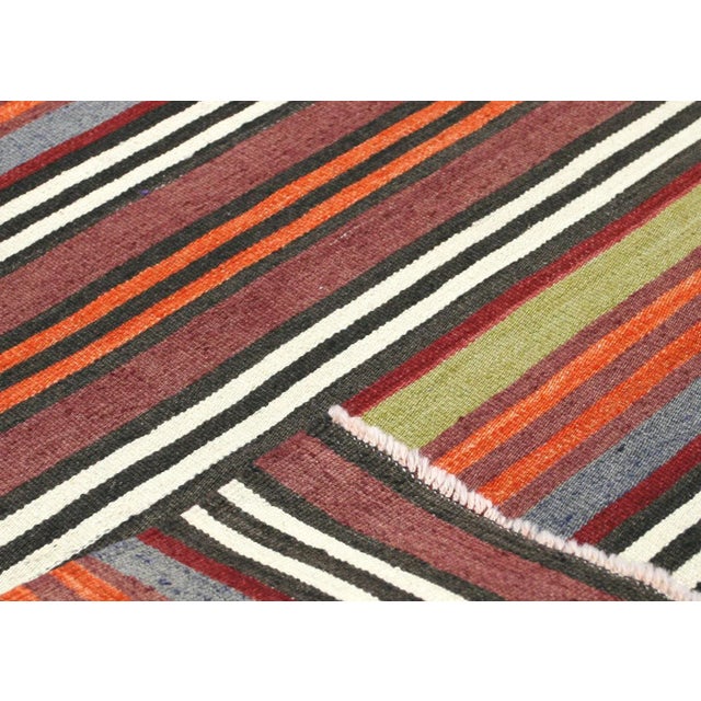 1950s Turkish Kilim Rug For Sale - Image 4 of 6