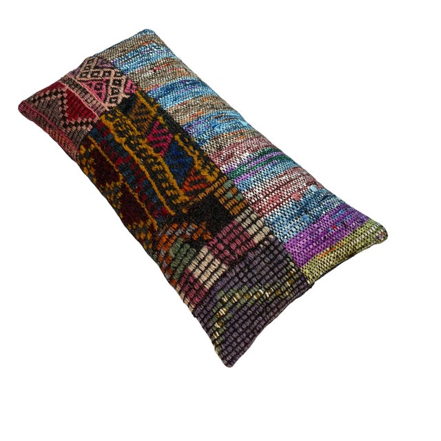 Textile Vintage Turkish Kilim Cushion Cover, 1970s For Sale - Image 7 of 11