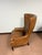 Traditional Leather Wingback Accent Chair / Armchair For Sale - Image 3 of 4