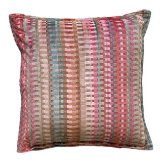 20 X 20 Lee Jofa Carrier and Company Picket Pillow For Sale