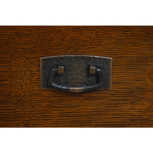 Pair of Stickley Mission Oak 3 Drawer Chests For Sale - Image 9 of 18