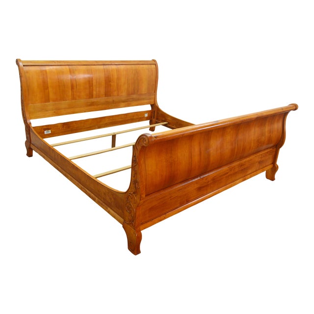 Ethan Allen King Sleigh Bed Chairish