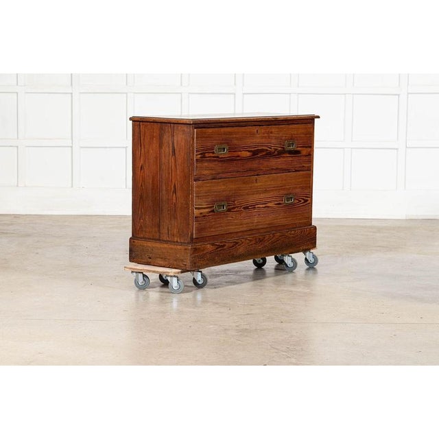 Circa 1890 19thC English Pine Campaign Drawers W108 x D40 x H72.5 cm Weight 46Kg