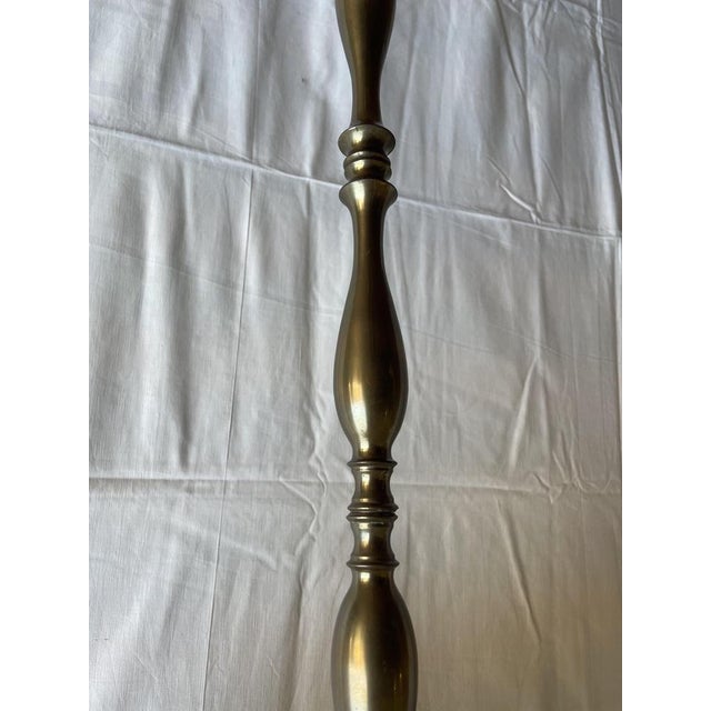 Vintage Maison Jansen Style Floor Lamp in Wrought Brass, 1930s For Sale - Image 6 of 12