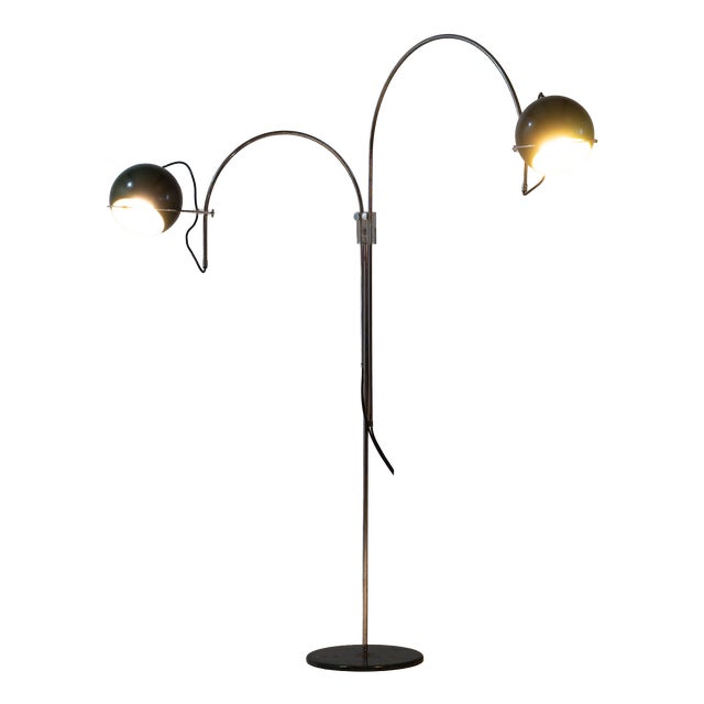 Mid-Century Space Age Double Arc Eyeball Floor Lamp from Gepo, 1960s For Sale