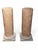Important and highly decorative pair of marble pedestals dating from the late 18th century, carved in the form of...