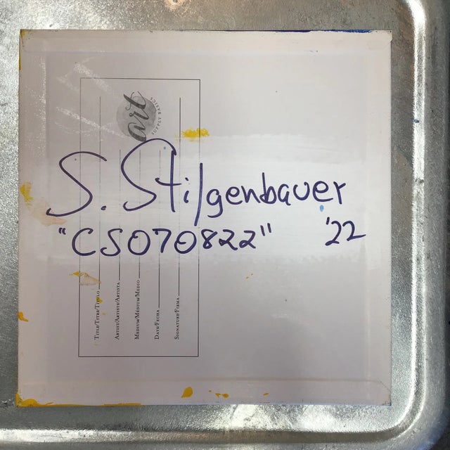 Contemporary “CS070822” Contemporary Abstract Acrylic Painting For Sale - Image 3 of 3