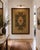 Textile Vintage Indian Jeweled Hand Embroidered Floral Wall Tapestry Textile 72” X 50” For Sale - Image 7 of 7