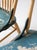 Blue Antique Folk Art Painted Farmhouse Chairs Pair For Sale - Image 8 of 18