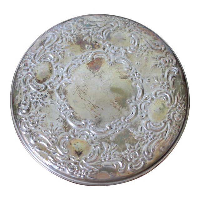 Vintage Towle Sterling Silver Hand Held Mirror For Sale