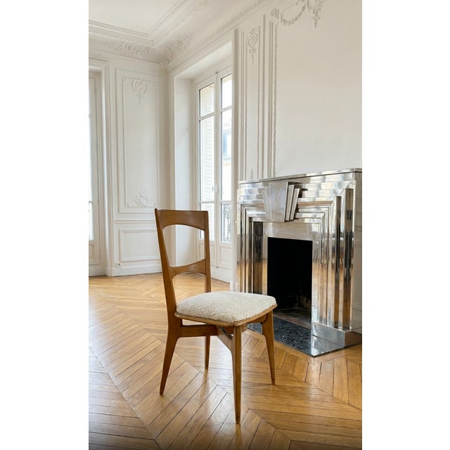 Vintage Scandinavian Boucle Chair, 1960s For Sale - Image 3 of 3