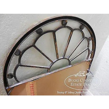 Iron Framed Dome Top Mirror For Sale In Philadelphia - Image 6 of 13