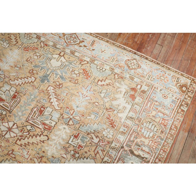 Textile Antique Zabihi Collection Room Size Heriz Rug - 6'10" x 9'10" For Sale - Image 7 of 12