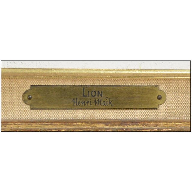 1960s The Lion, Henri Maik For Sale In Minneapolis - Image 6 of 9