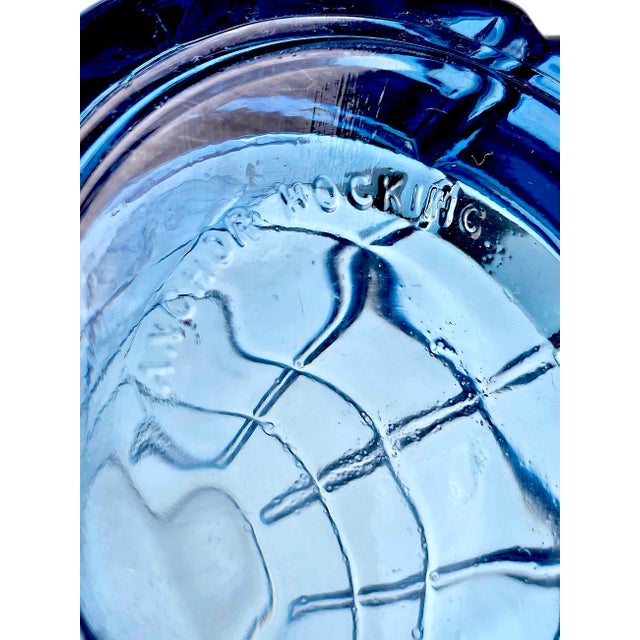 Vintage Anchor Hocking Flat Iced Tea Glasses in Tartan Blueberry, Set of 4 For Sale - Image 13 of 13