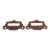 Pair of Antique 3.5 In. Victorian Iron Apothecary Bin Pulls For Sale