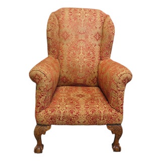 Antique Wingback Armchair, 1800s For Sale