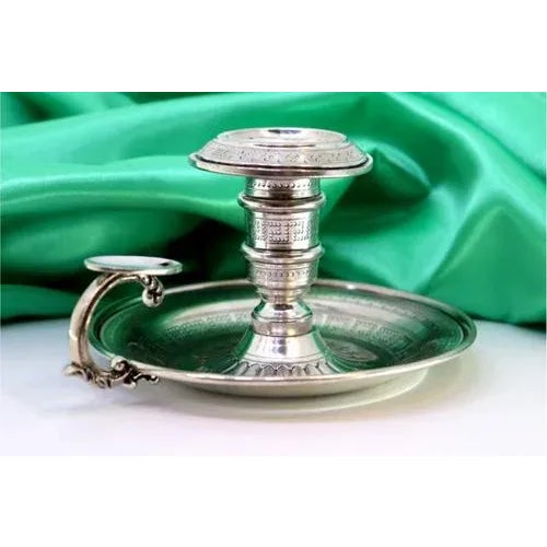 Silver Paddle with Guilloche Reliefs and Applications For Sale - Image 5 of 7