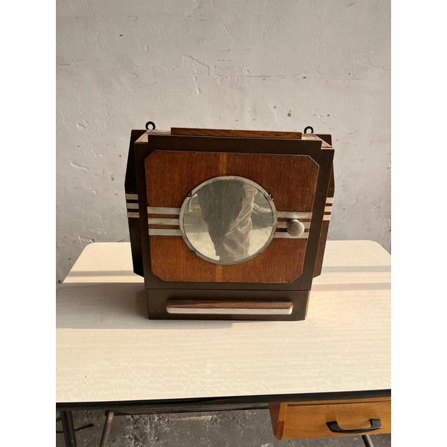Wood Art Deco Wall Cabinet, 1930s For Sale - Image 7 of 8