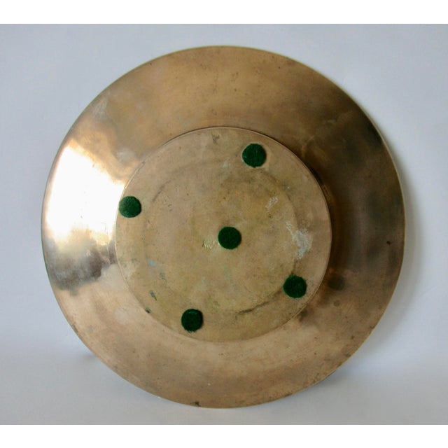 Mid-Century Brass Round Zodiac Ashtray, Catchall Dish - Pair For Sale - Image 13 of 14