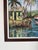 Vintage Caribbean Tropical Coastal Landscape Oil on Canvas Painting, Framed For Sale - Image 9 of 13