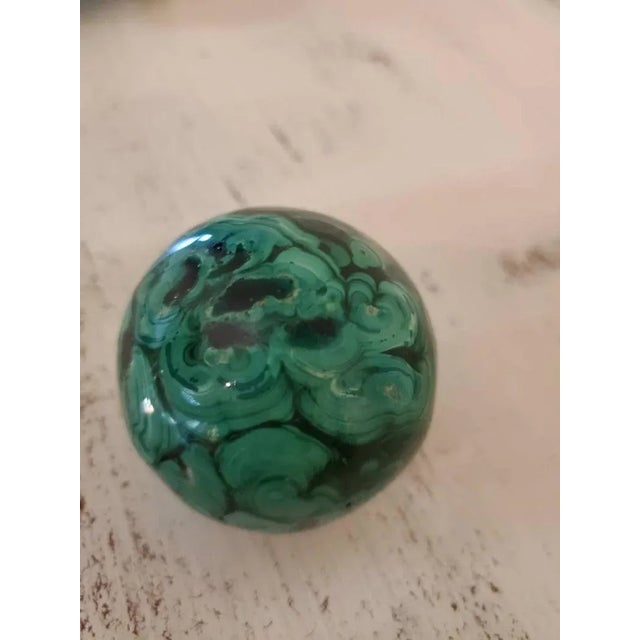 Malachite Carved Vide Poche Stones - a Pair For Sale In Dallas - Image 6 of 8