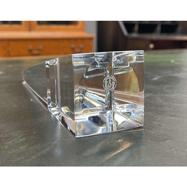 20th Century Crystal Obelisk from Baccarat For Sale - Image 12 of 13