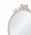 Vintage French Rococo Style Ivory Oval Wall Mirror For Sale - Image 4 of 11
