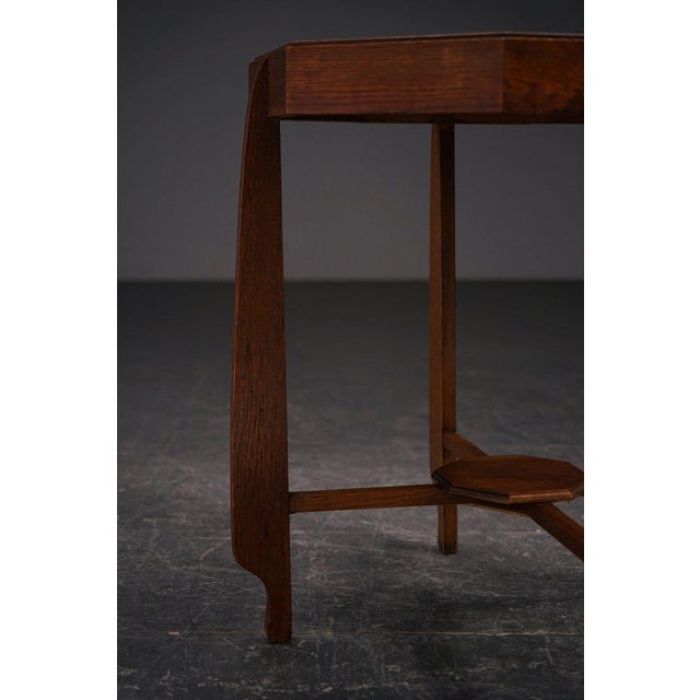 Amsterdamse School Side Table, 1930s For Sale - Image 6 of 13
