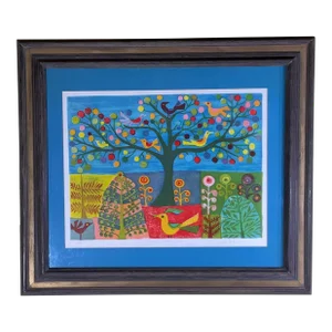 Signed Whimsical Lithograph by Judith Bledsoe