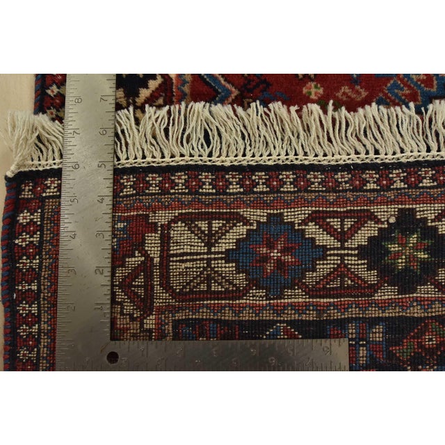 Yalameh Runner 2’9” X 9’9” Red Wool Vintage Tribal Hand-Knotted Rug For Sale - Image 13 of 13