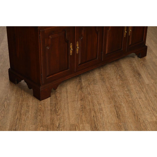Ethan Allen 'Georgian Court' Cherry China Cabinet For Sale - Image 10 of 18